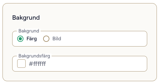 Sektionen Bakgrund