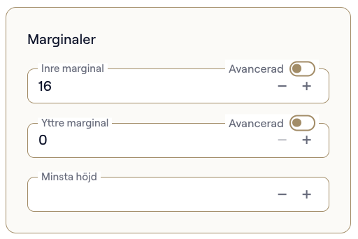 Sektionen Marginaler