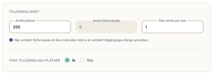 Tillgänglighet