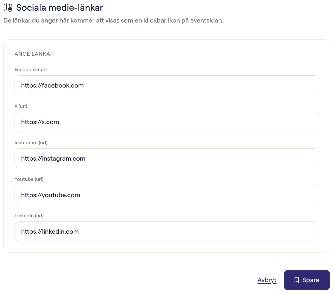 Sociala medie-länkar
