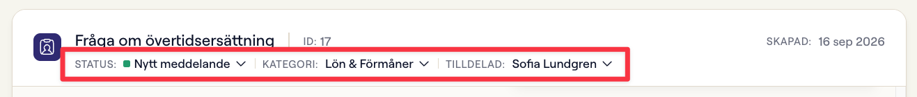Rullistorna i ärendets sidhuvud