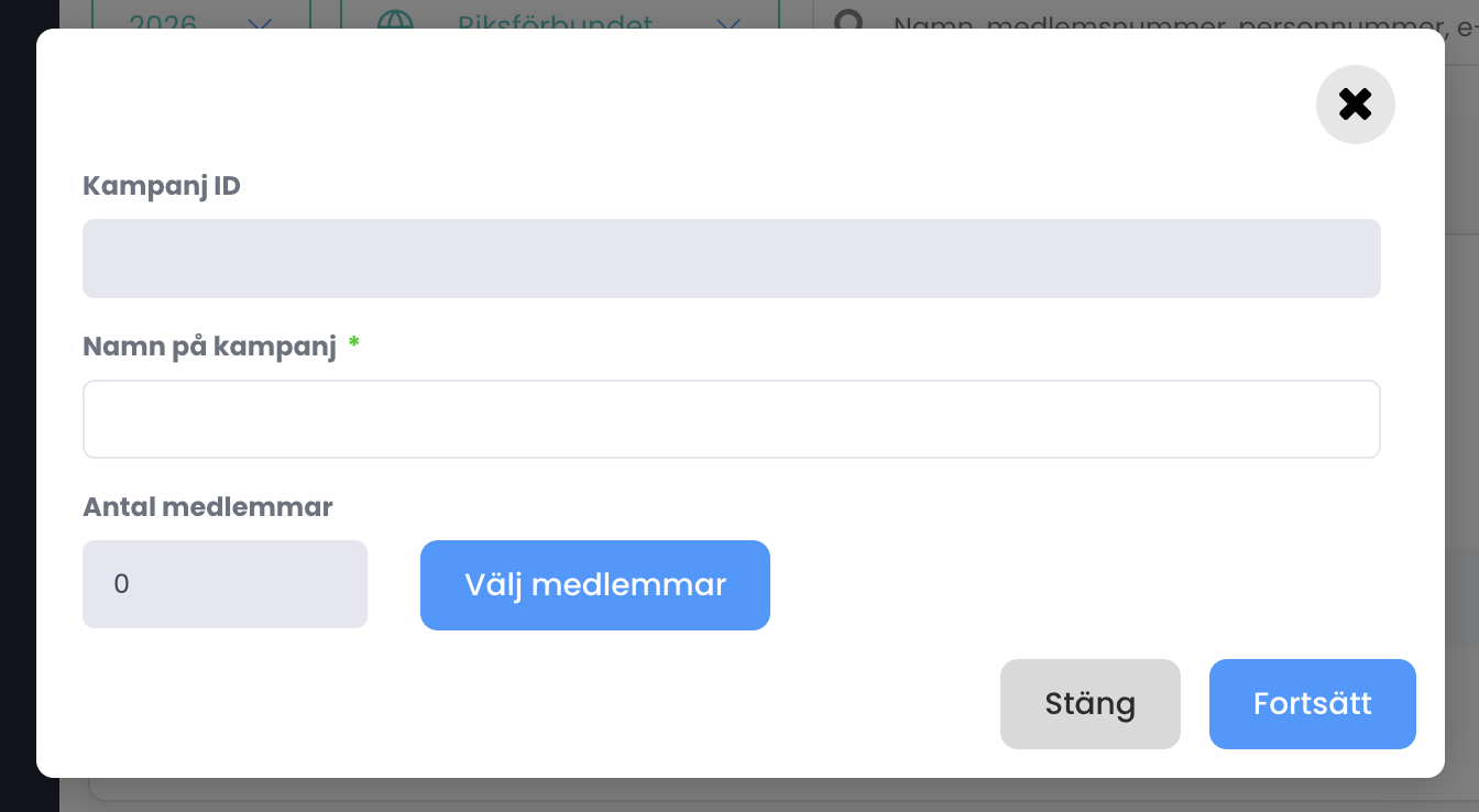 Skapa ny kampanjs