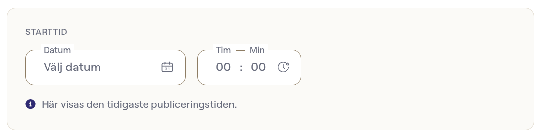 Starttid
