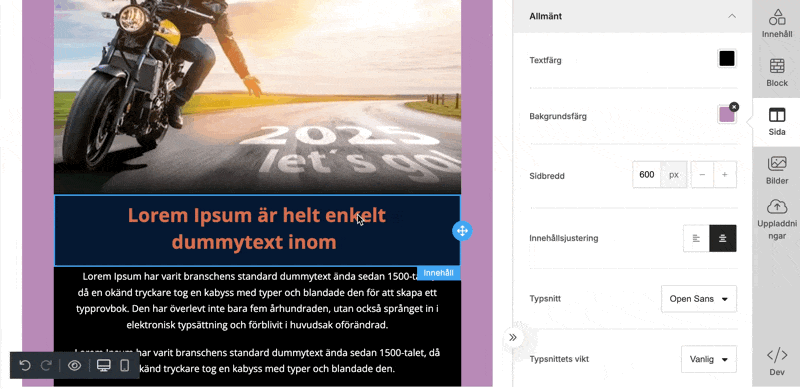 Ändra textutseende